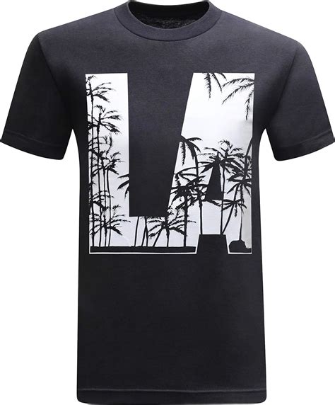 La Palm Trees Mens T Shirt 3xl Amazonca Clothing And Accessories