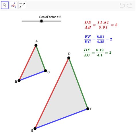 Definition Of Similarity In Terms Of Similarity Transformations Geogebra