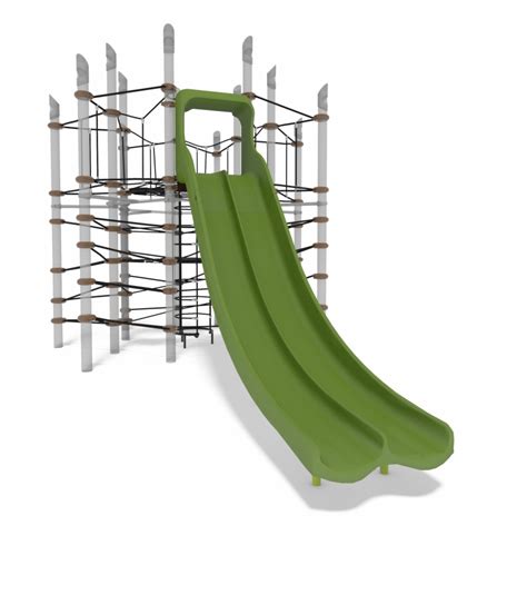 Skyport Climber W Double Swoosh Slide Playground Slide Clip Art Library