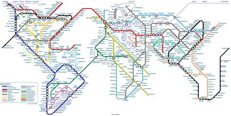 World Metro Map Map Underground Tube Map Metro Map