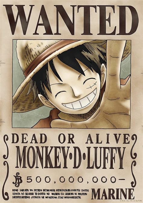 Amazon Com Tokiwa Corporation Anime One Piece Official Licensed Wanted Poster New World