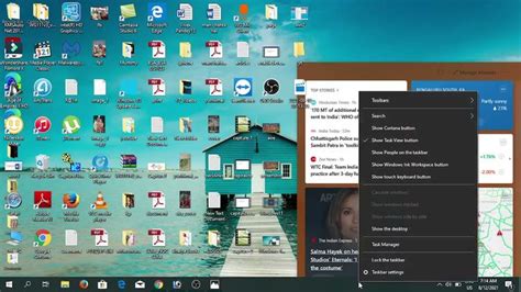 How To Remove The News And Interests Widget From The Taskbar Windows