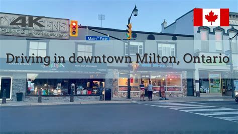 4k Driving In Downtown Milton Ontario Canada Youtube