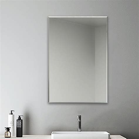 Plain Frameless Wall Mirror Large Full Length With Wall Hanging Fixings Bathroom Ebay