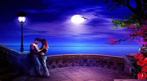 3840x2160px 4k Free Download Romantic Night Romantic Couples Purple Romantic Love