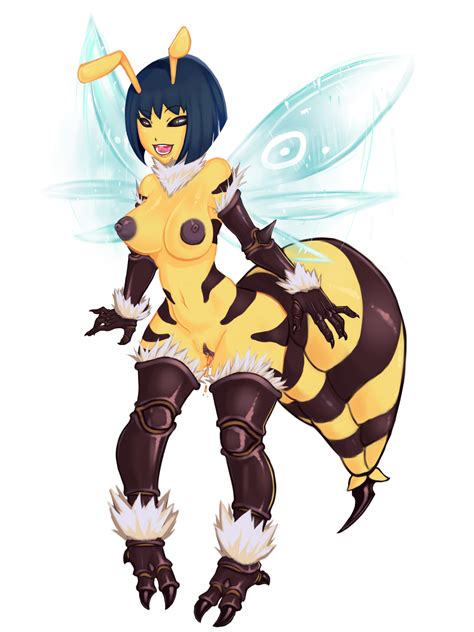 Rule 34 Abdomen Antennae Anthromorph Anthropod Bee Bee Girl Black Eyes Character Request