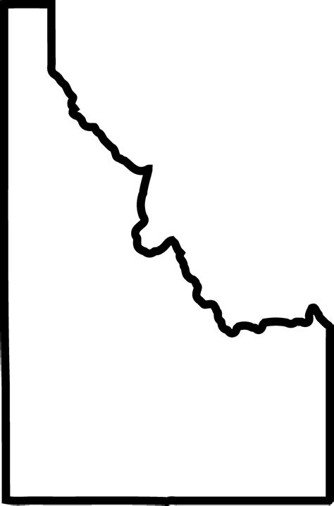 Idaho Outline Rubber Stamp | State Rubber Stamps – Stamptopia