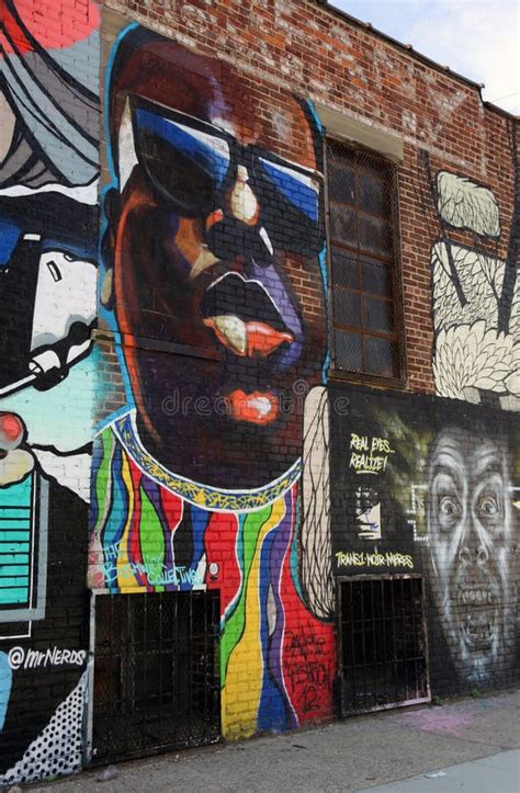 Graffiti De Biggie Smalls à Brooklyn Image Stock éditorial Image Du