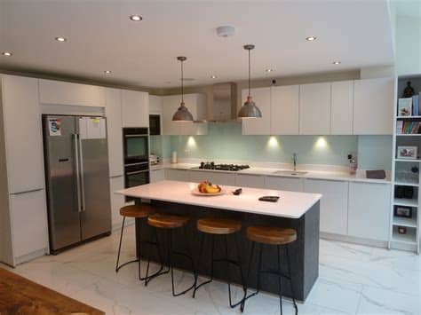 The island should be longer and without seating at the end. Expert advice - family friendly kitchen design ideas ...