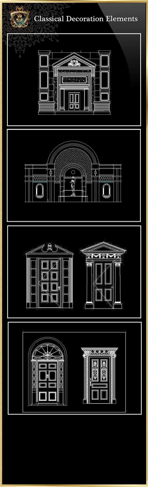 Classical Decoration Elements 04 Download Luxury Architectural Design