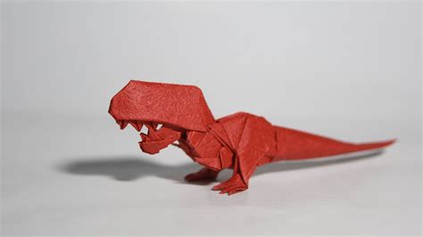 Origami T-rex tutorial with diagram - DIY (Henry Phạm) - YouTube