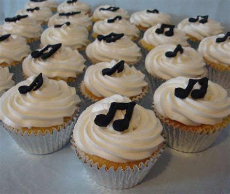 Music Note Cupcakes Cupcake Cakes Mini Cakes