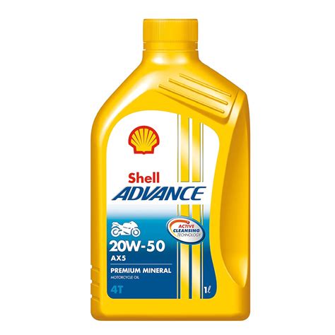 Shell Advance Ax5 4t 20w 50 Api Sl Premium Mineral Motorbike Engine Oil