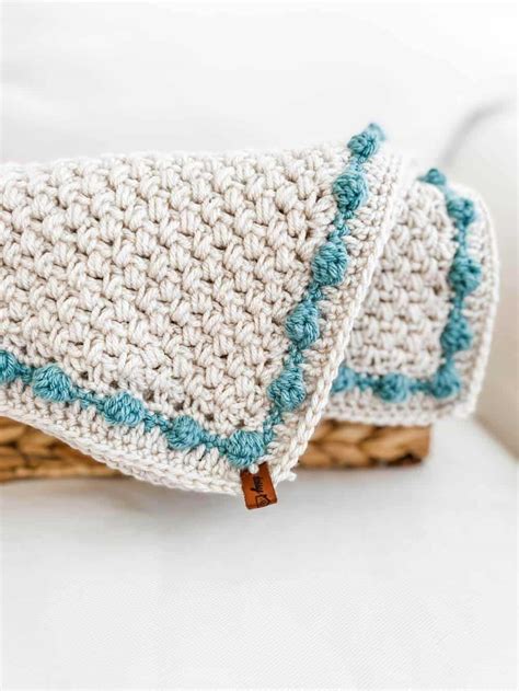 Mini Bean Stitch Crochet Blanket Pattern Daisy Cottage Designs