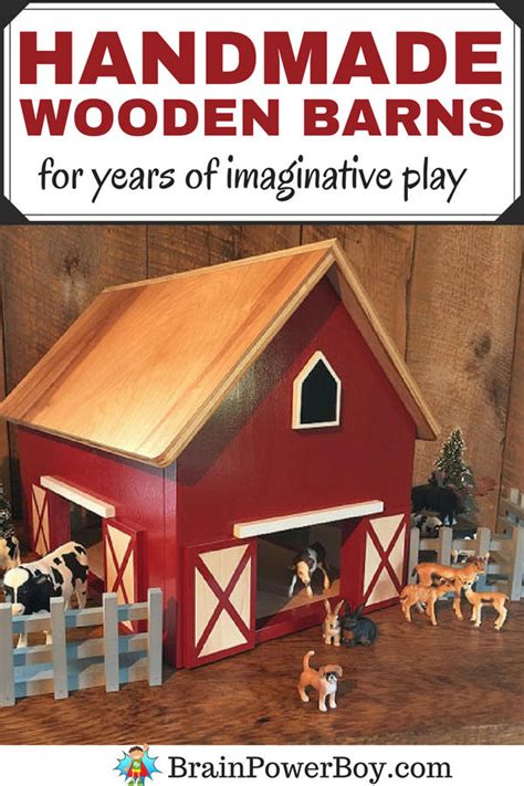 Handmade Wooden Toy Barns For Years Of Imaginative Play