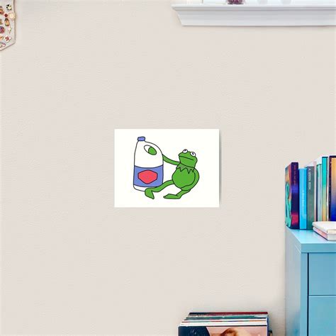 Kermit With Bleach Art Print For Sale By Drayziken Redbubble