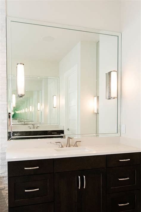 Master Bath Sconce In Mirror Master Bathroom Mirror Bathroom Mirror