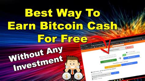 Best Way To Earn Bitcoin Cash For Free Earn BCH Fast YouTube