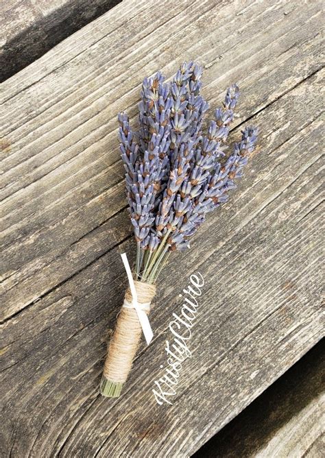 Dried Lavender Boutonnieres Kristyclaireetsycom Dried