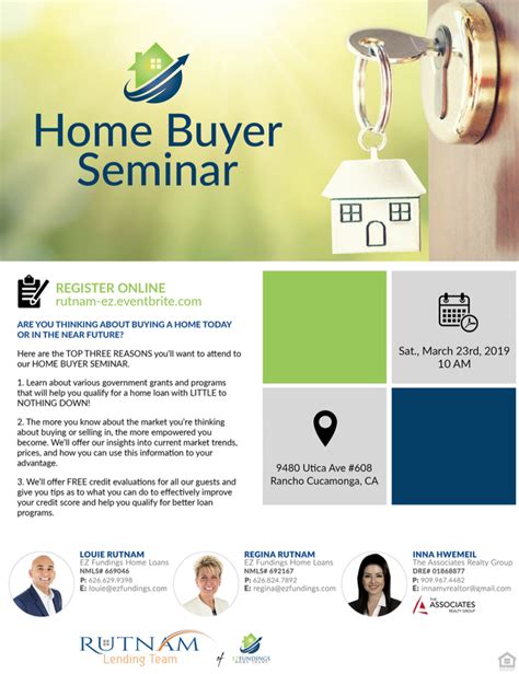 Home Buyer Seminar Ez Fundings Home Loans