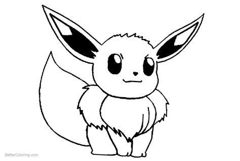 Eve Pokemon Coloring Pages Coloring Pages