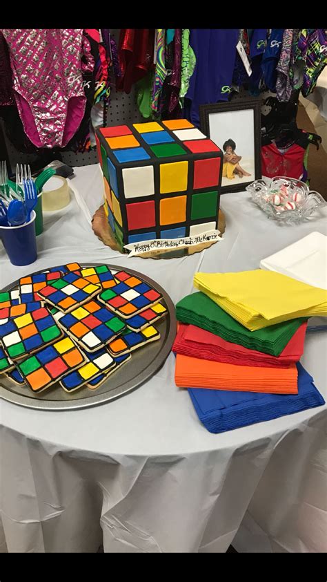 Rubiks Cube Birthday Party Decorations Diary Decoration