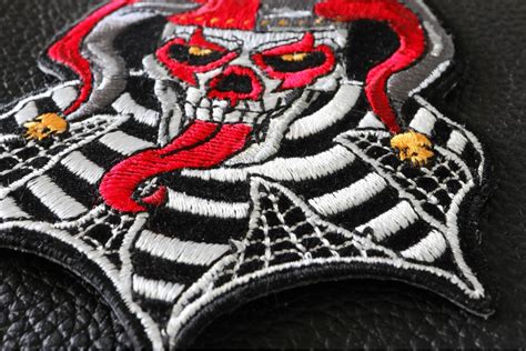 Jester Skull Patch Biker Skull Patches By Ivamis Patches