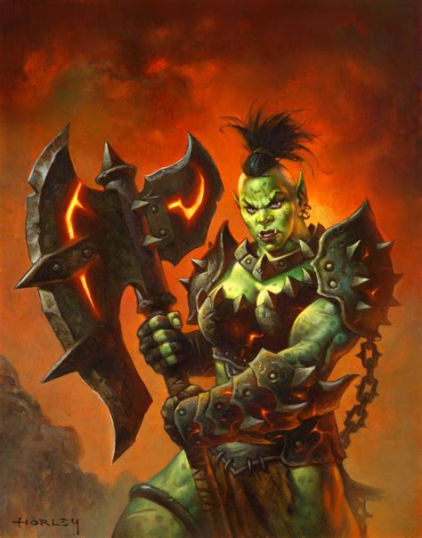 Boss Nazra Wildaxe Artist Alex Horley Warcraft Art Warcraft Orc Horley