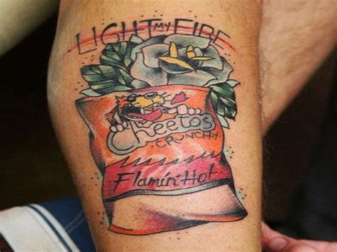 Flaming Hot Cheetos Tattoo Tattoo Fails Tattoos Body Art Tattoos