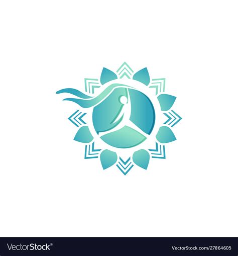 Wellness Center Logo Design Concept Spa And Vector Image