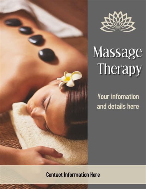 Massage Therapy Flyer2 Template Postermywall