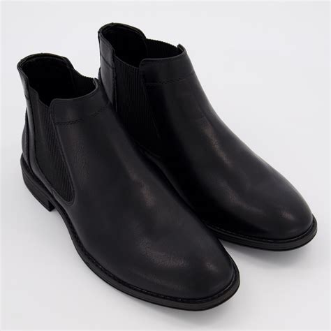 Black Faux Leather Ankle Boots Tk Maxx Uk