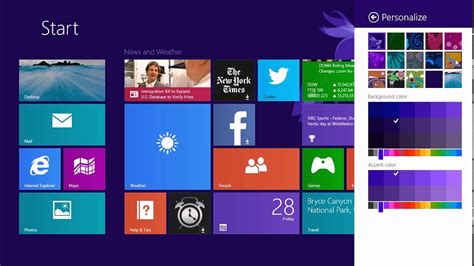 Windows 81 Customize The Start Screen Background With New Colors And
