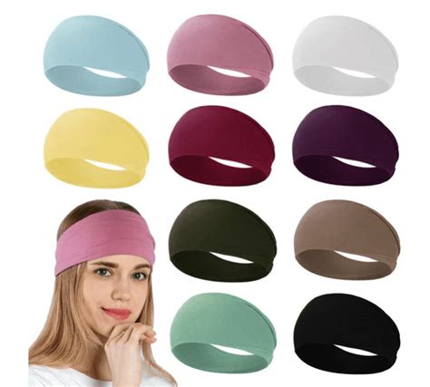 Ts For Women 10 Pack Headbands For Women Wide Elastic Thick