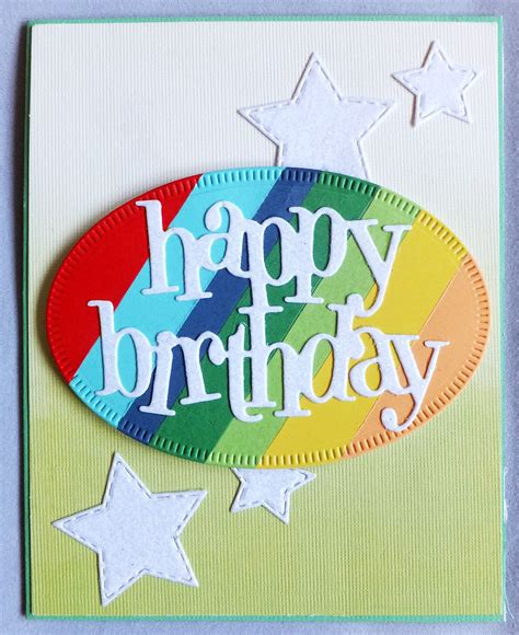 Paper Panacea Birthday Cards Using Colorful Scraps