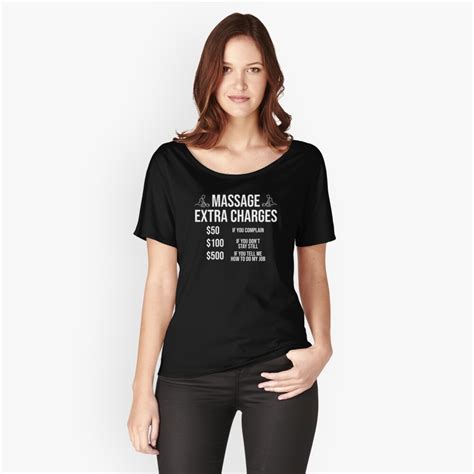 Funny Massage Therapist Extra Charges T Shirt T Shirt By Zcecmza Redbubble