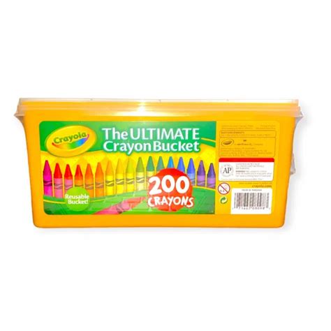 Crayola Ultimate Crayon Reusable Bucket 200 Crayons Duplicates Favorite