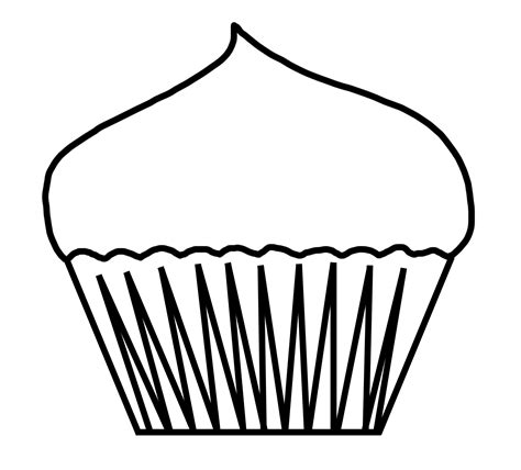 Free Cupcake Outline Download Free Cupcake Outline Png Images Free