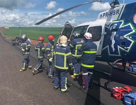 Equipes Do Bombeiro Siate E Samu Resgatam Vítimas De Acidente Na Pr 323 Norte Do Paraná