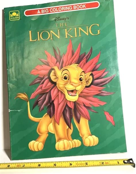 1994 Disneys The Lion King Big Coloring Book Golden Books Unused £790