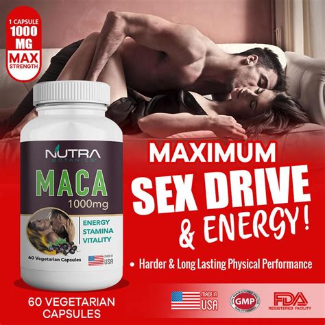 organic peruvian maca 1000mg male enhancement boost energy stamina vitaminmall
