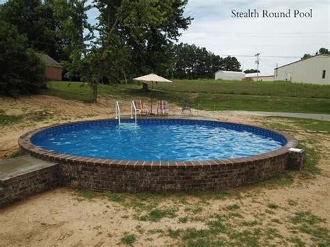 Stealth Semi Inground Pool Hansens Pool And Spa Natural Swimming Ponds