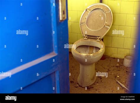 Old Dirty Toilet Stock Photo Alamy