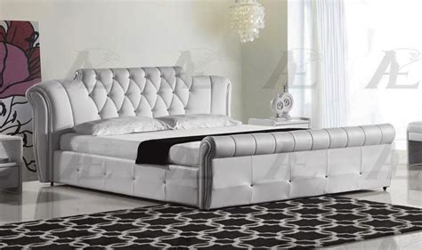 Never miss new arrivals that match exactly what you're looking for! White PU Eastern King Size Tufted Headboard Platform Bed ...