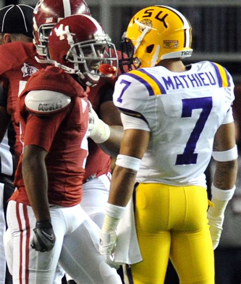 Alabama Wide Receiver Marquis Maze Has Words With The Honey Badger