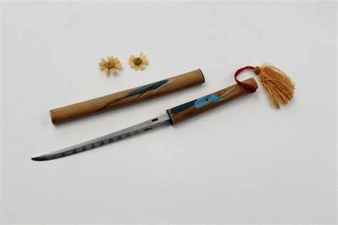 Vintage Japanese Sword Letter Opener Bambo Sword Sheath Letter Opener