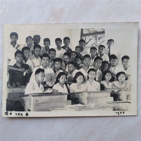 Jual Foto Kuno Lawas Jadul Murid Sekolah Sma 3 Feb 1956 Yn580 Di