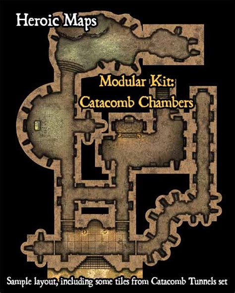 Heroic Maps Modular Kit Catacomb Chambers Heroic Maps Caverns