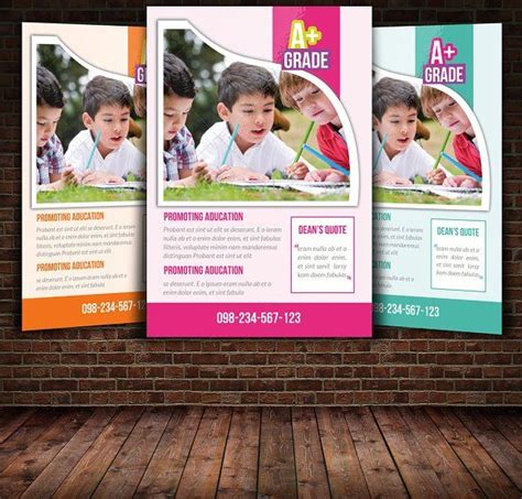 School Education Flyer Template Templates Easy Customizable And