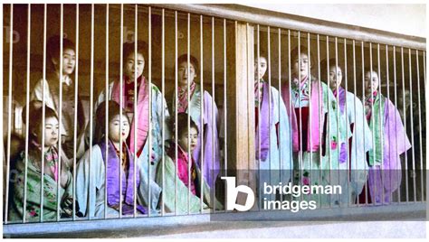 Image Of Japan Low Class Prostitutes In A Caged Brothel Yoshiwara
